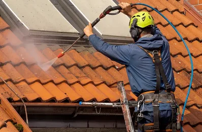 Démoussage et hydrofuge de toiture à Baverans